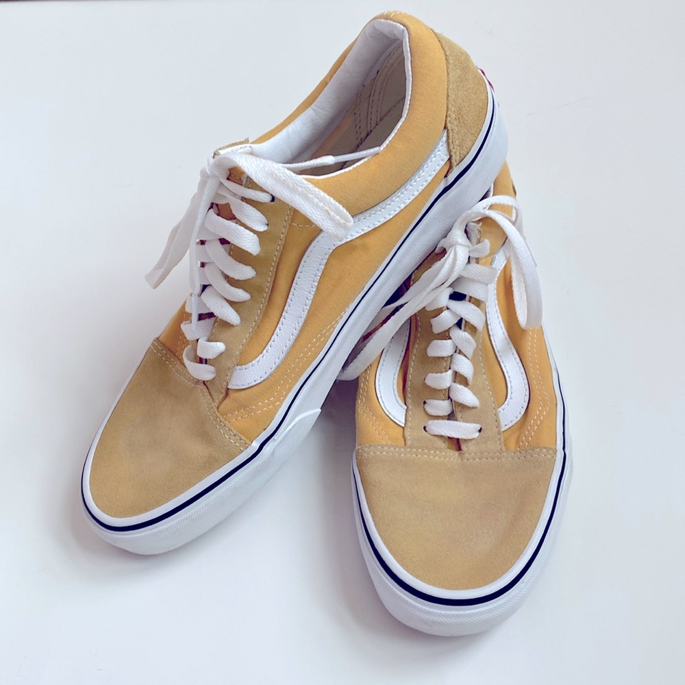 Vans Yellow and White Sneakers